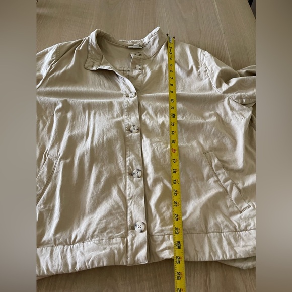 J Jill| Tan Canvas Utility Jacket with Gorgeous Buttons & Pockets, Size XL••• - Picture 14 of 14
